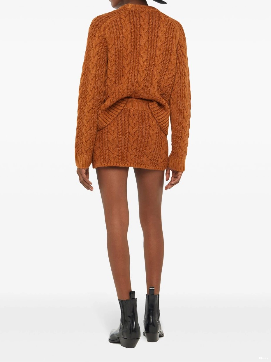 Cheap cable-knit skirt mid-rise Alanui Women 0821